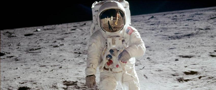 Neil Armstrong op de Maan