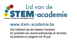 Lid van de STEM-academie; een initiatief van de Vlaamse Overheid ter promotie van exacte wetenschap en techniek bij kinderen en jongeren tot 18 jaar